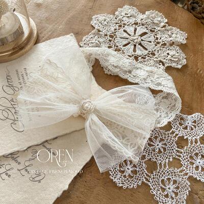 韩国进口蕾丝蝴蝶结发带公主发饰