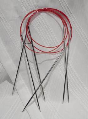 addi德国尖头60厘米775环形针儿童女士袖子毛线毛衣环针编织工具