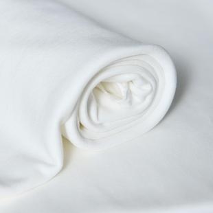尿布白色纯棉素色面料有弹力精梳棉纯白针织布 全棉布料手工服装