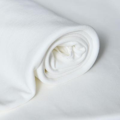 纯棉白色40支精梳棉针织布料