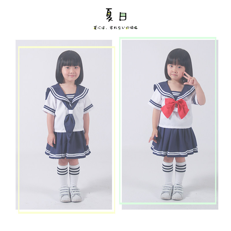 漫展儿童表演服装校服演出服日系校服jk水手服摄影女童水冰月cos