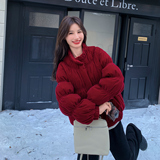 现货冬季新款红色短款羽绒外套7226P325控488，女装羽绒服，浙宝133