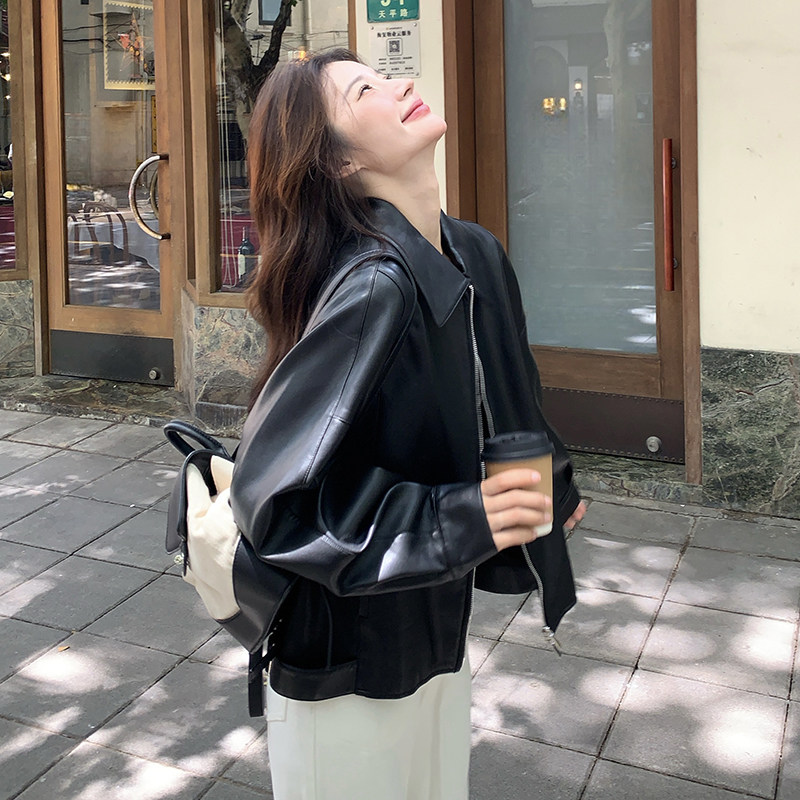 现货秋季新款PU皮衣短外套5815P145控218，商品下架区商品下架区，浙宝133