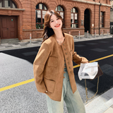 大货已出 春季新款麂皮外套7013P155控248,女装短外套,浙宝133,浙宝-网红风 大货已出 春季新款麂皮外套7013P155控248,女装短外套,浙宝133,浙宝-网红风