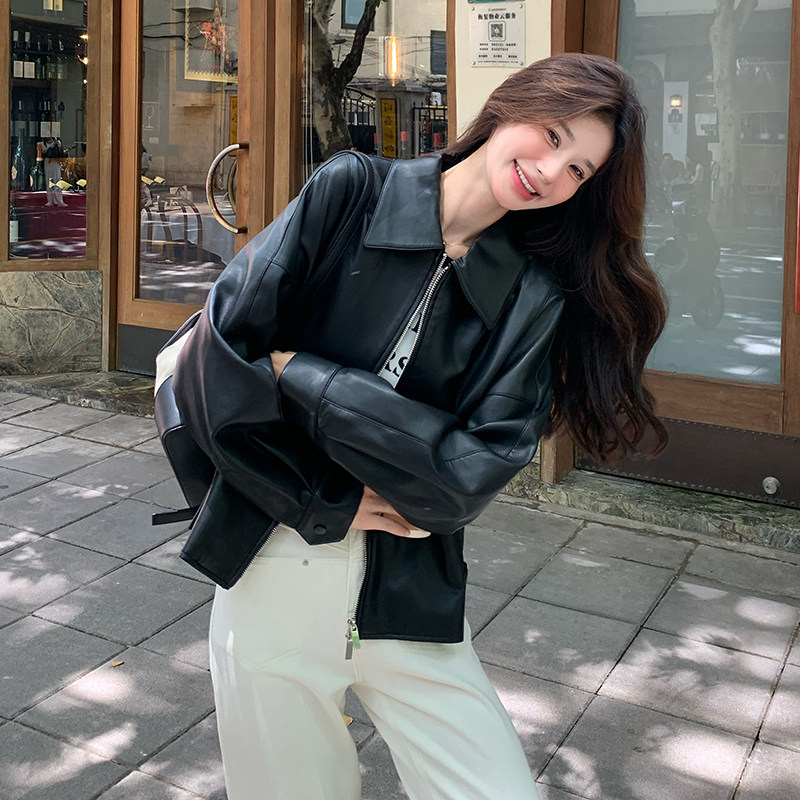 现货秋季新款PU皮衣短外套5815P145控218，商品下架区商品下架区，浙宝133