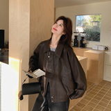 大货已出春季新款蛋白皮皮衣外套7262-P155控248，女装皮衣，浙宝133