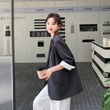春季新款宽松西装外套7266p155控238，女装西装，浙宝133