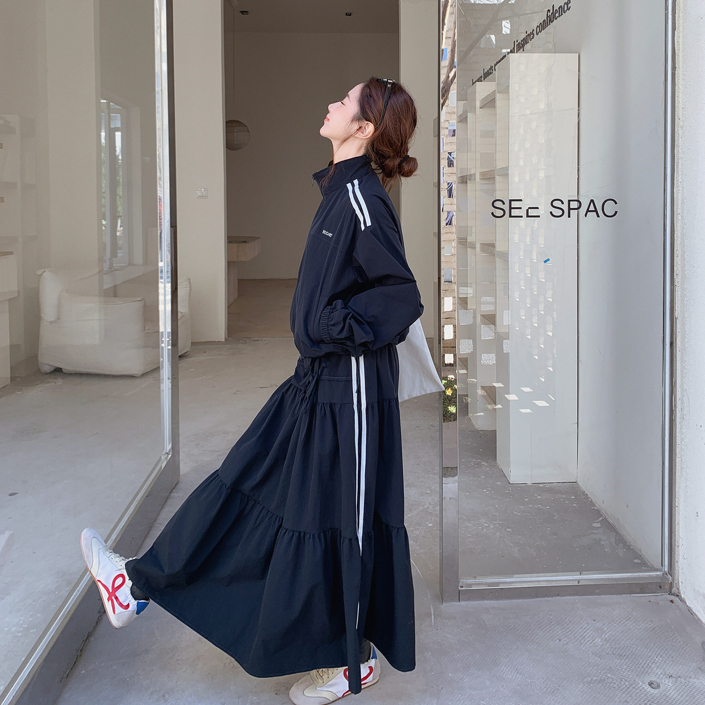 春季新款运动半身裙套装两件套7267P185控298,女装套装/套裙,浙宝133