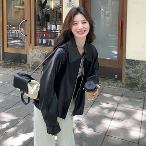 现货 数据好 新款PU皮衣短外套5815P145控218,女装皮衣,浙宝133