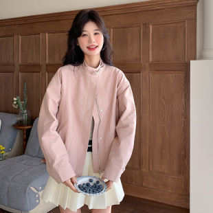 通勤短外套133 现货 粉色韩版 新款 8032P155控218 春季