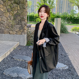 现货数据好春秋季新款宽松西装皮衣外套5819P165控238，商品下架区，浙宝133