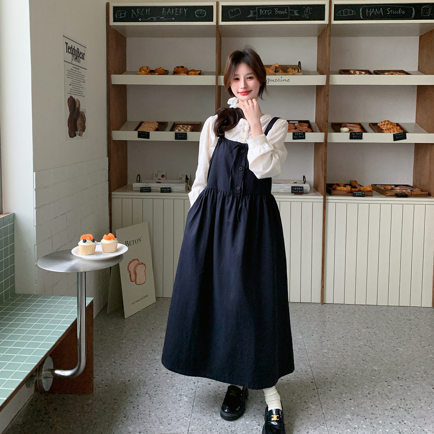 大货已出春季新款衬衫吊带连衣裙两件套装7265-p185控288，女装套装/套裙，浙宝133