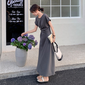 夏季 修身 垂感T恤裙短袖 现货 连衣裙133 5209P110K158