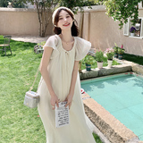 现货夏季度假风连衣裙133-6332P115控168，女装连衣裙，浙宝133