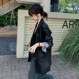 现货数据好春秋季新款宽松西装皮衣外套5819P165控238，商品下架区，浙宝133