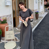 现货夏季修身垂感T恤裙短袖连衣裙133-5209P110K158，女装连衣裙，浙宝133