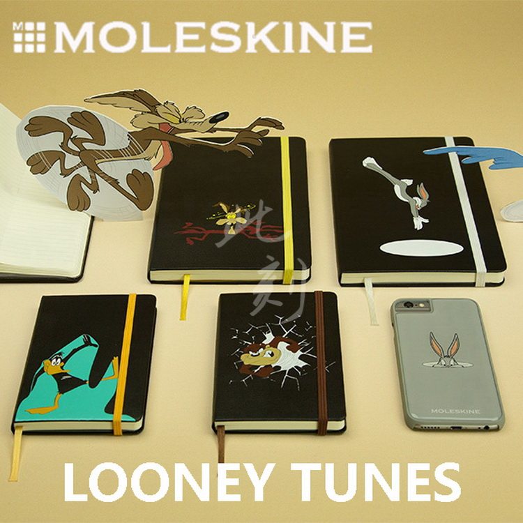 绝版现货Moleskine限量笔记本 兔巴哥八哥动漫画手账日记事本礼品