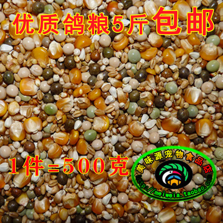 1斤/件优质信鸽食料肉鸽赛鸽观赏鸽鸽粮广场鸽子食仓鼠鹦鹉斑鸠粮