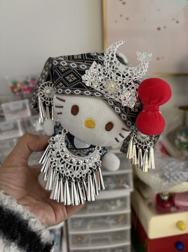 「拍之前先沟通」hellokitty猫咪毛绒挂件玩偶公仔kt挂件经典苗服
