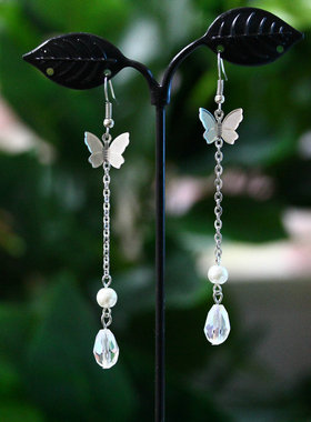 原创古装电视剧耳坠 古风长款耳环汉服耳饰 手工古典耳钩R040003