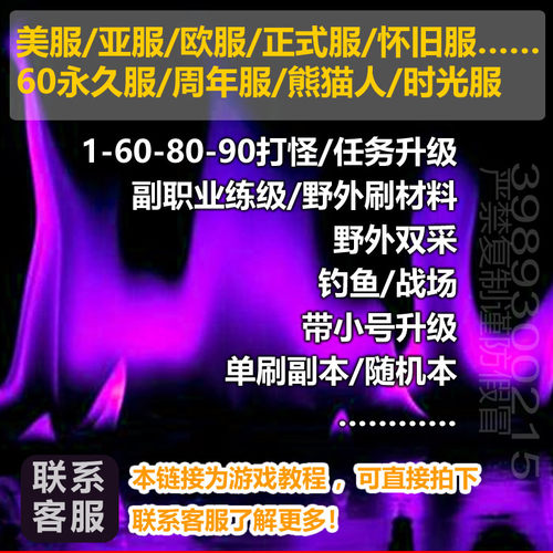 魔兽世界脚本怀旧服时光服永久60服带小号辅助全自动任务升级双采