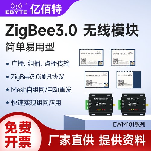 2.4G串口收发自组网透传通信模块