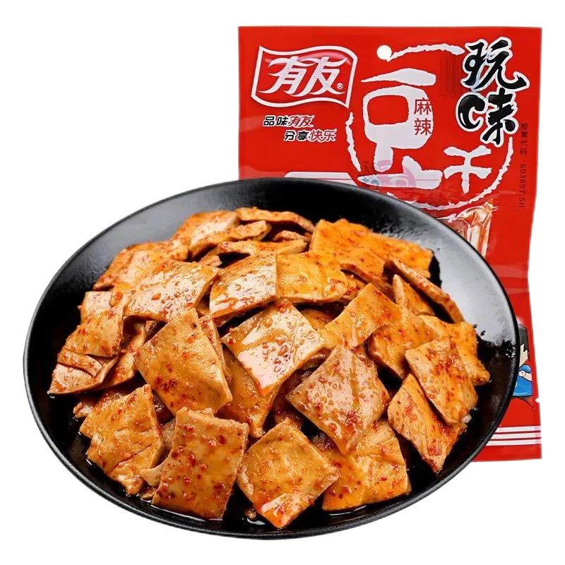 有友麻辣味豆干100g*3袋 休闲零食即食零食