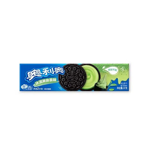 亿滋 奥利奥（Oreo）冰淇淋抹茶味97g夹心饼干休闲零食