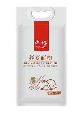 中裕  面粉 荞麦面粉1.5kg/袋 杂粮粗粮 馒头包子面条通用粉
