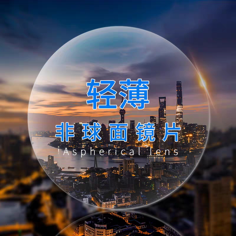 国产1.56 1.61 1.67 超薄防蓝光防辐射非球面近视树脂镜片套餐