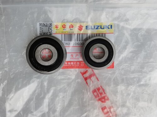 适用铃木摩托车配件UY125UU赛驰QS110前后轮毂轴承前轮后轮圈轴承