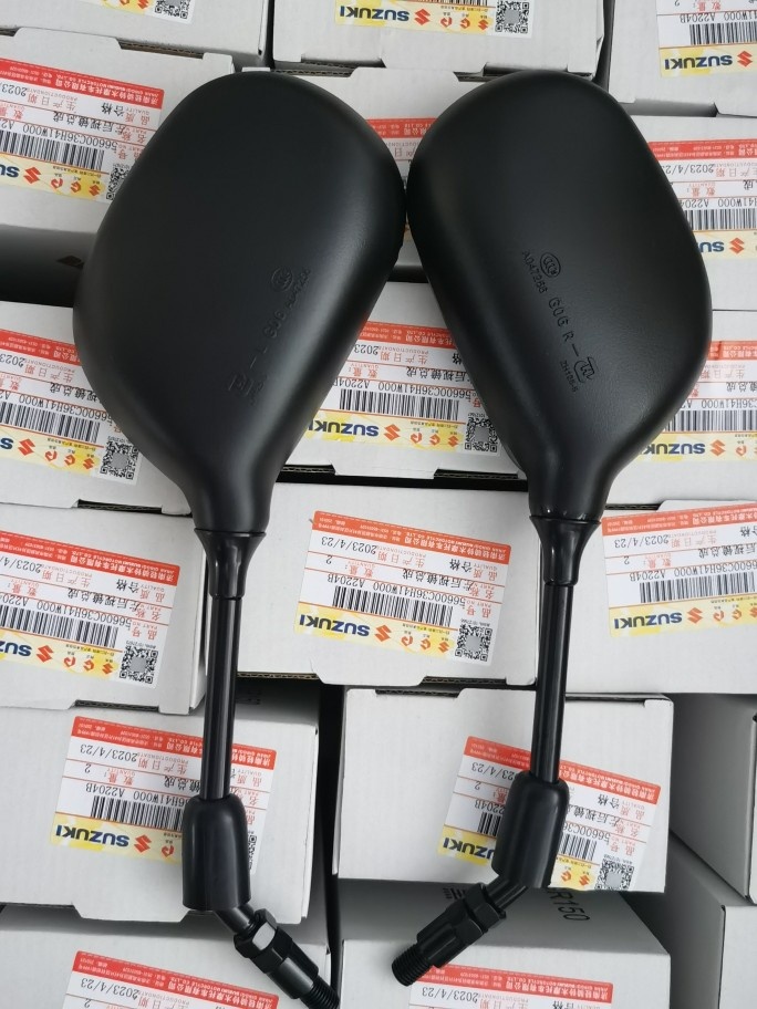 济南铃木摩托后视镜配件GR150悍骏摩托左右后视镜观后镜原车正品