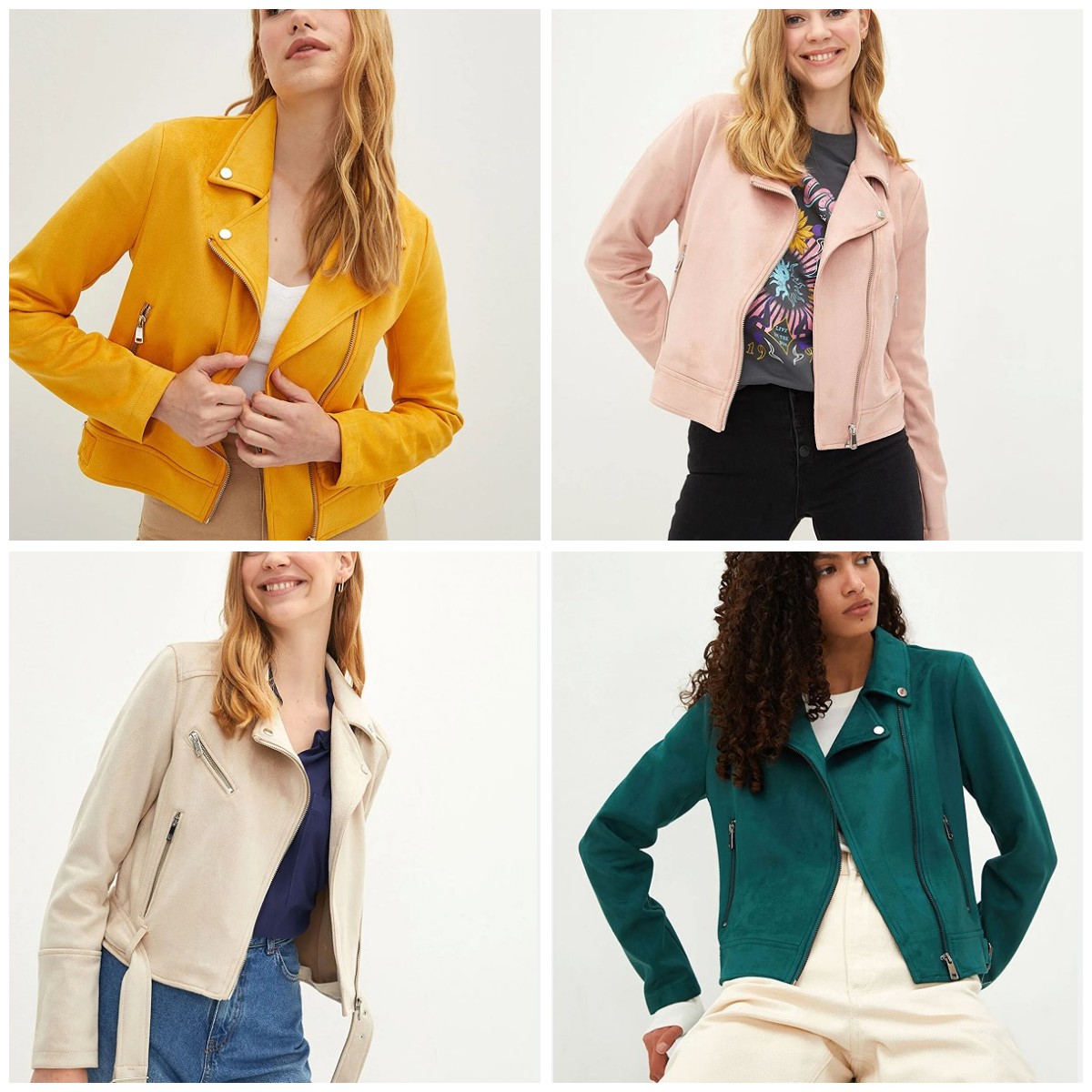 休闲麂皮绒短款尾货剪标