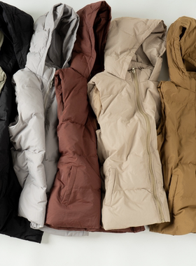 外贸出口欧洲连帽棉服马甲女保暖轻便休闲通勤上衣大码124(1)格