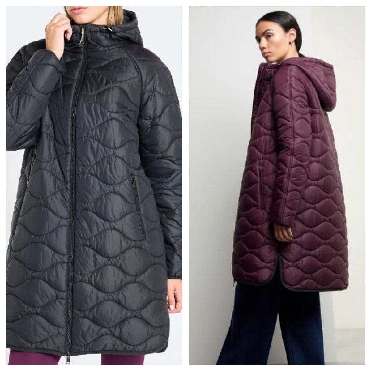 出口德国外贸原单女棉衣超轻中长款修身棉服女棉外套羽绒棉大码