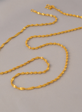 50厘米加长女款项链镀金素链