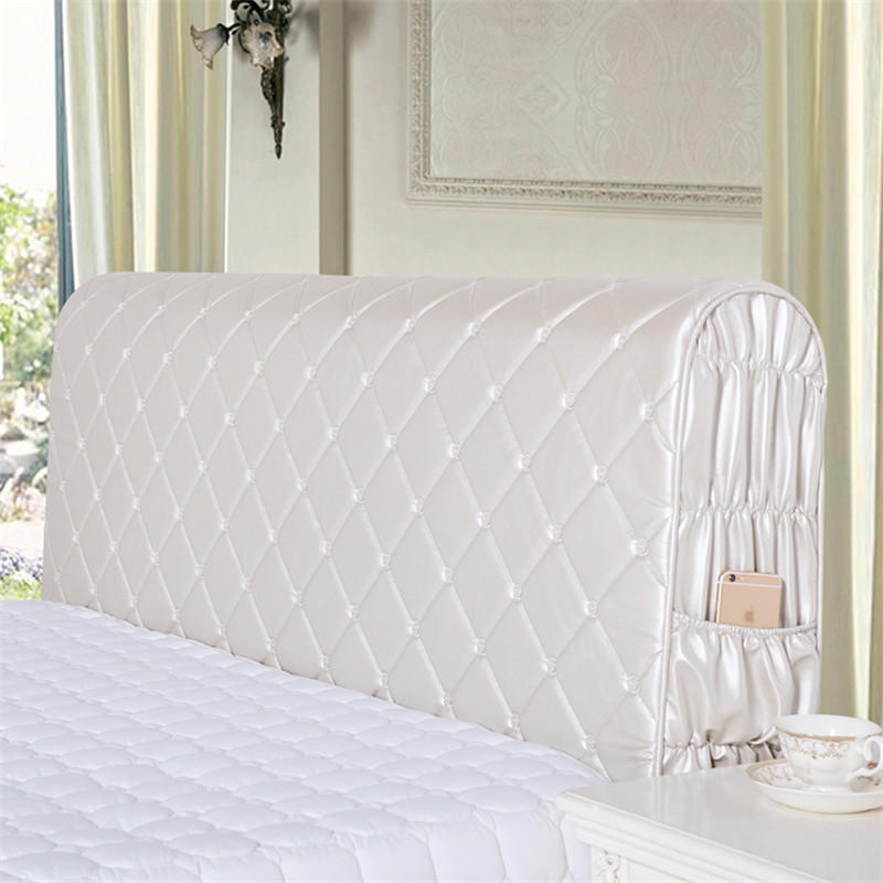 皮质床头罩防尘罩全包简约床头罩