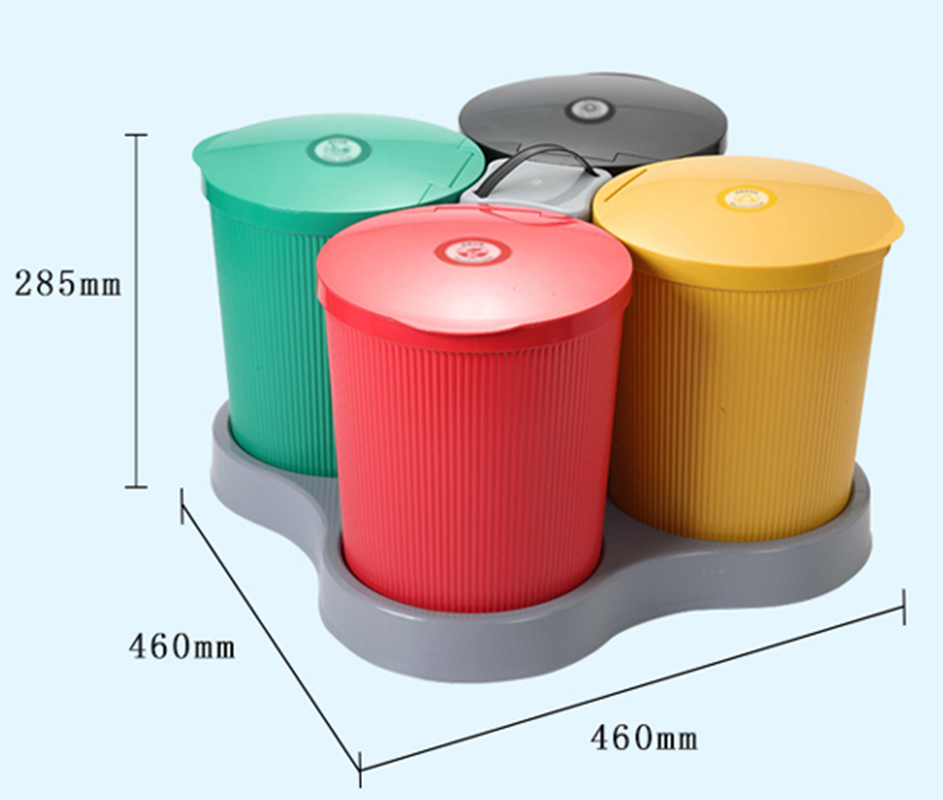 幼儿园垃圾桶分类垃圾桶学校垃圾桶带盖塑料垃圾桶礼品垃圾桶分类