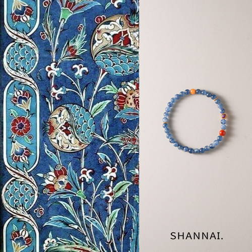 shannai原创新中式蓝晶石手串女