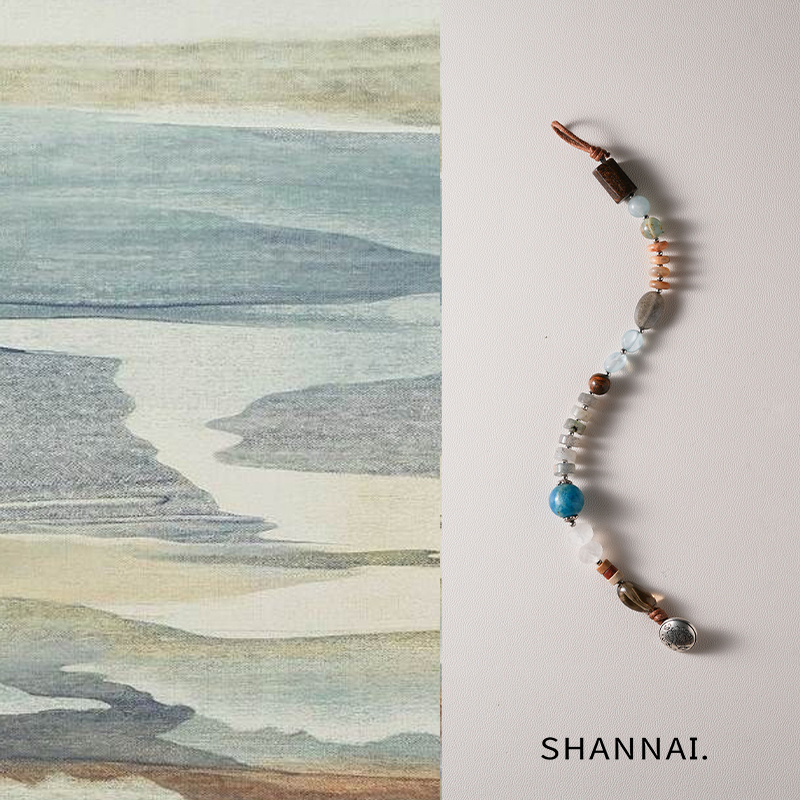 shannai原创中式天然石串珠手链