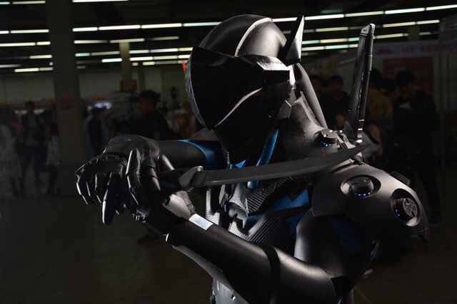 cosplay守望先锋碳黑源氏