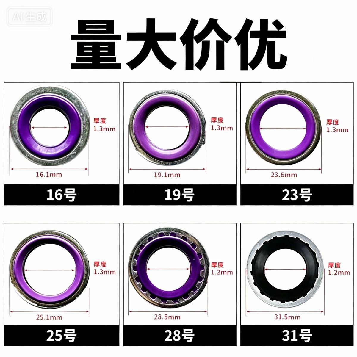 奔驰宝马别克福特空调密封垫片
