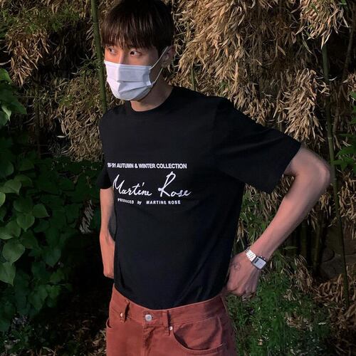 Martine Rose 基础LOGO字母短袖印花cleanfit男女打底休闲短袖T恤