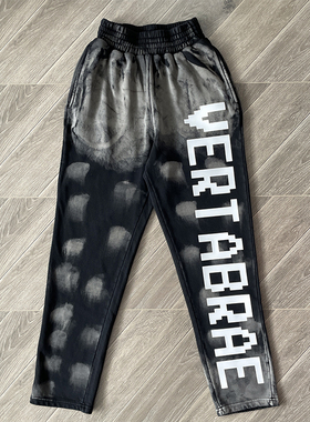 Vertabrae sweatpants 扎染立体立体印花字母休闲运动裤休闲长裤