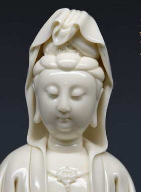 德化陶瓷大师慈航家居摆设包邮