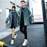 2025年羽绒服男中长款冬季潮连帽外套情侣装冬季新款加厚保暖P120，男装羽绒服，星座1210A