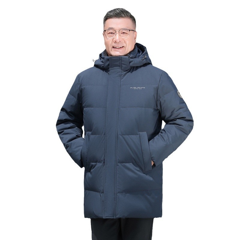 中老年人羽绒服男防风连帽加厚大码爷爷款爸爸装H33-P180298,男装羽绒服,星座1210A