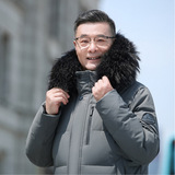 冬中老年爸爸装90%鹅绒服中长款加厚真毛领外套H817-P320538，男装羽绒服，星座1210A