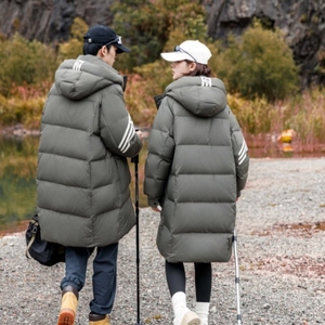 标90%情侣羽绒服男女工装运动户外冲锋衣冬季中长款登山服P310图片