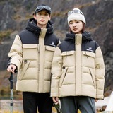 85%白鸭绒羽绒服男女同款新款拼色工装连帽保暖外套db66-P240，男装羽绒服，星座1210A